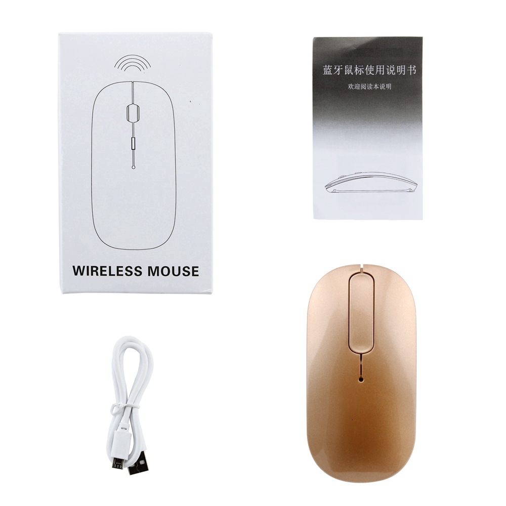 CHUYI Wireless chuột Bluetooth 4.0 Mouse Rechargeable Silent Optical Gaming Ultra-thin 1600 DPI Computer Office Laptop