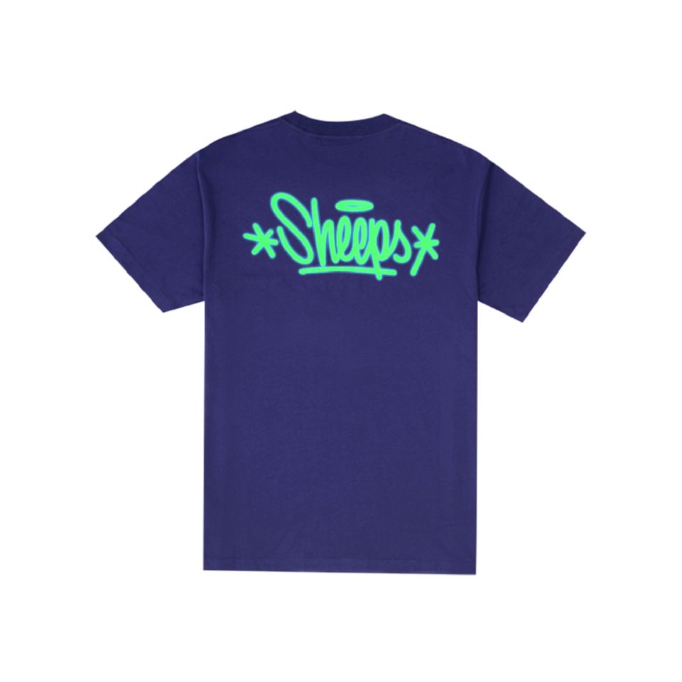 Áo thun Tay ngắn BLACKSHEEPS aka GRAFITTI LETTERING SS TEE - PURPLE