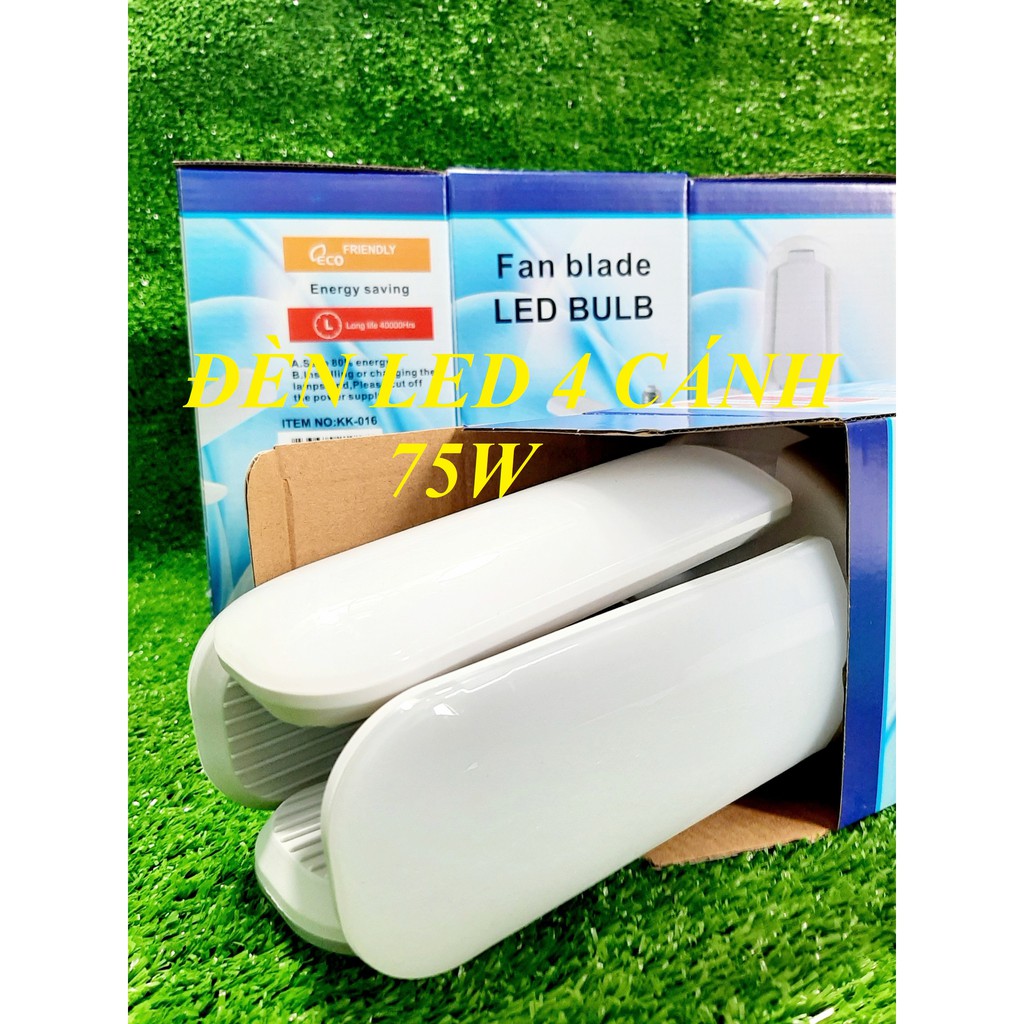 Đèn Led 4 Cánh Quạt Công Suất 75W Siêu Sáng Tiết Kiệm Điện Bảo Hành 12 Tháng