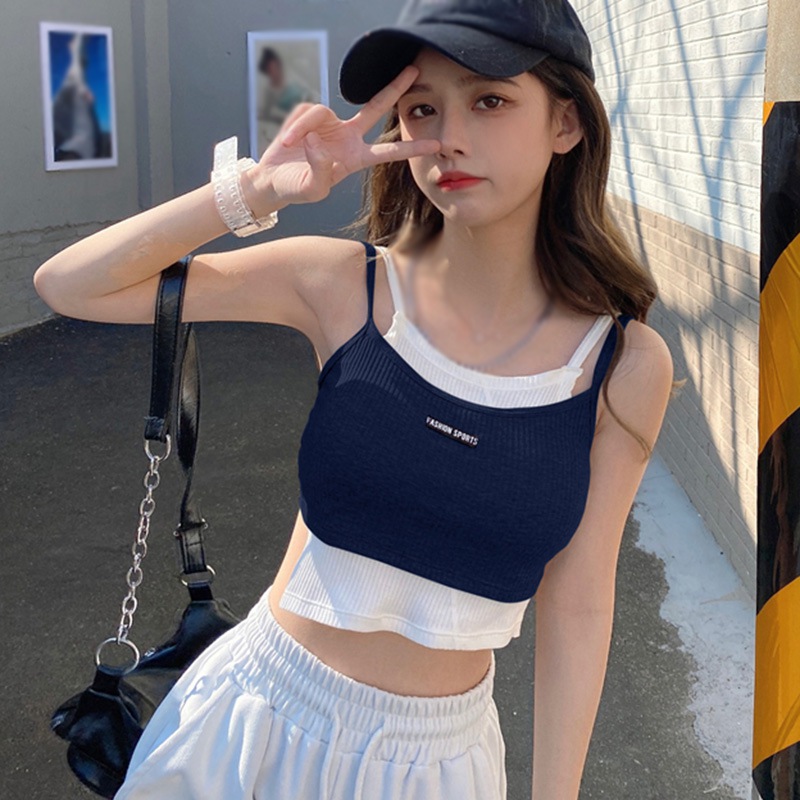 Áo Hai Dây Màu Sắc Tương Phản | BigBuy360 - bigbuy360.vn