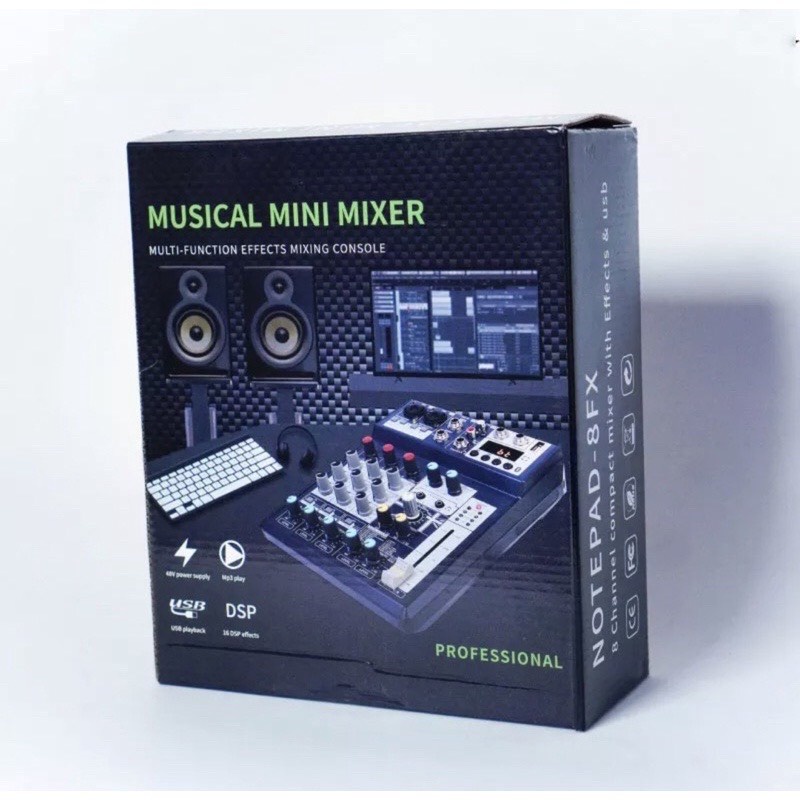 Bộ Bàn Trộn Âm Thanh MIXER F4 PROMAX Hát Karaoke kiêm Thu Âm sử dụng nguồn 5V tiện lợi bảo hành 12 tháng
