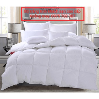 Chăn ga gối nệm, bộ drap giường cotton cvc 100% cao cấp, ra đệm khách sạn 5 sao, vải đẹp không xù lông nằm mát