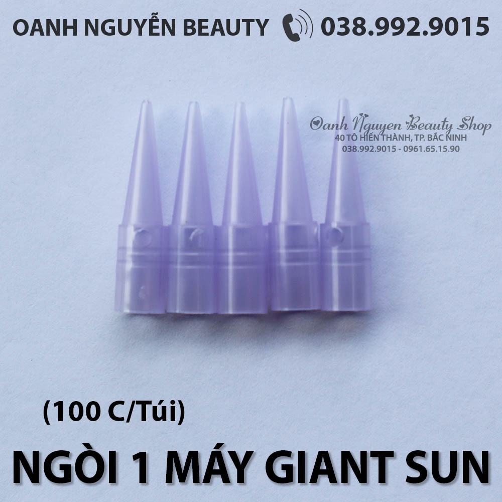 Ngòi Nhựa Máy Giant Sun Đài Loan 1, 3 tròn, 7 dẹt (100 chiếc/túi)