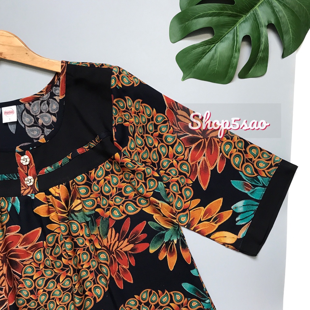 Đồ bộ trung niên, Bộ tole lanh mặc nhà SHOP5SAO chất lanh nhung, quần dài áo tay lỡ  _Link 2