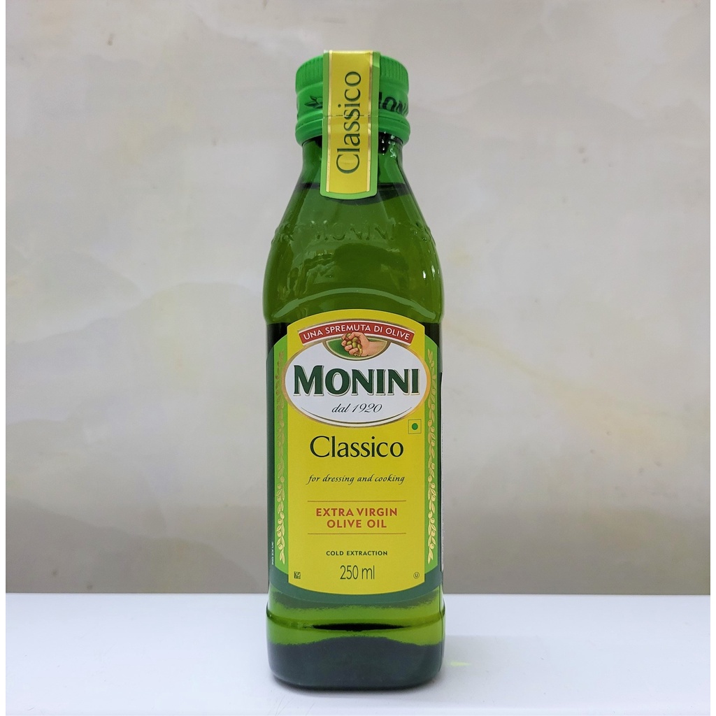 [Chai 250ml – Extra Virgin] DẦU Ô LIU NGUYÊN CHẤT [Italia] MONINI Classico Extra Virgin Olive Oil (pkg)