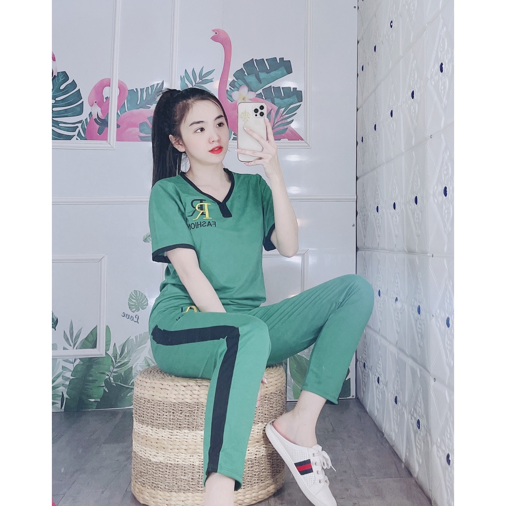 Đồ bộ nữ cotton mềm mại thoáng mát không xù không chùn