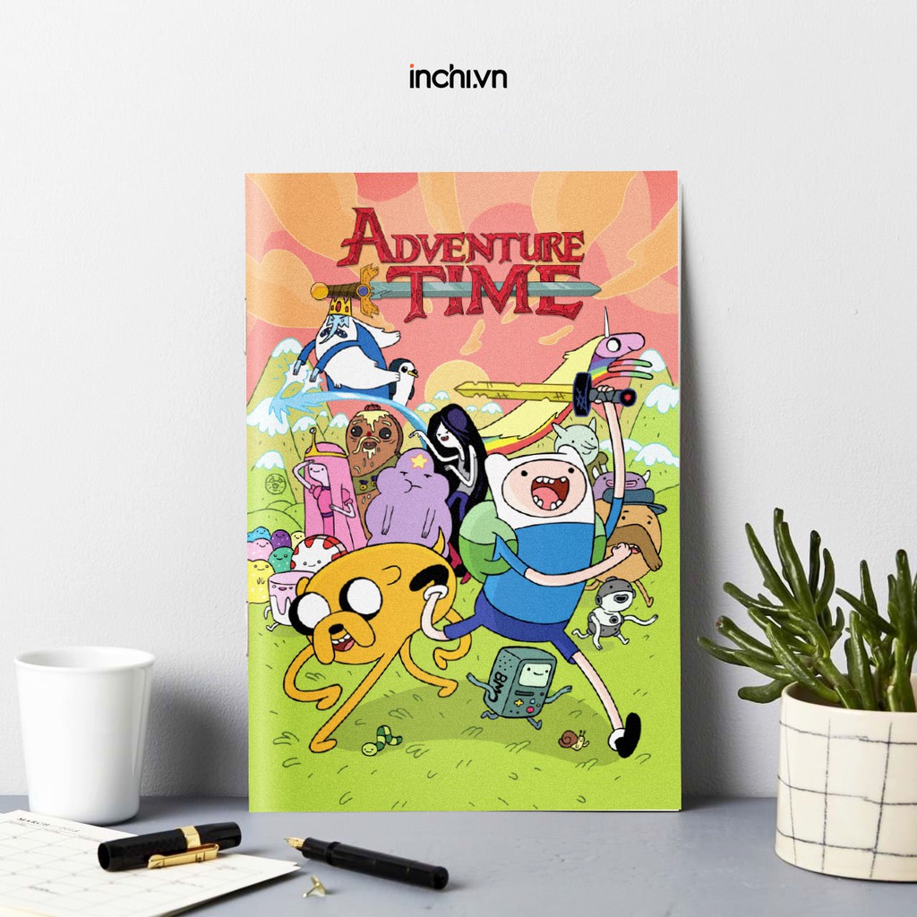 BỘ 5  VỞ KẺ NGANG IN HOẠT HÌNH MOLANG, ADVENTURE TIME  80 TRANG CHỐNG LÓA MẮT CHO BÉ ĐI HỌC- VỞ NĂM HỌC MỚI