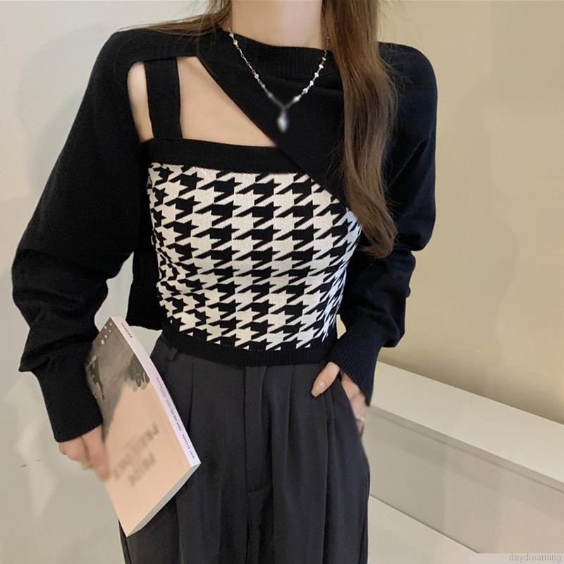 Áo Croptop tay dài thiết kế tôn dáng cho phái nữ