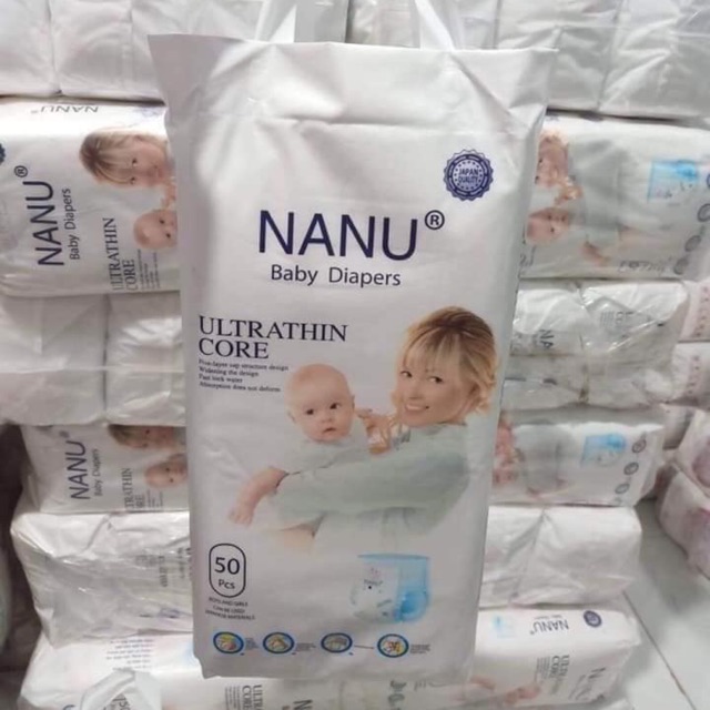 (Freeship) 100 miếng tã bỉm quần NaNu baby cho bé M100 L100 XL100 XXL100