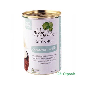 Nước cốt dừa hữu cơ Global Organic Coconut milk 400g