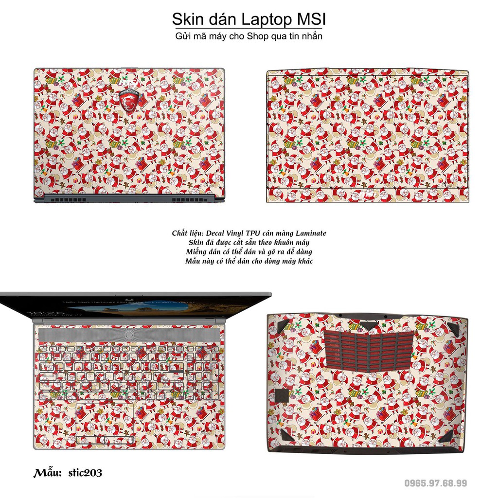 Skin dán Laptop MSI in hình Hoa văn sticker _nhiều mẫu 33 (inbox mã máy cho Shop)