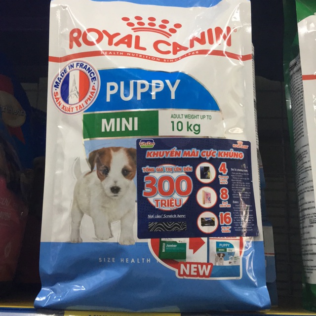 thức ăn chó con royal canin mini puppy gói 2kg