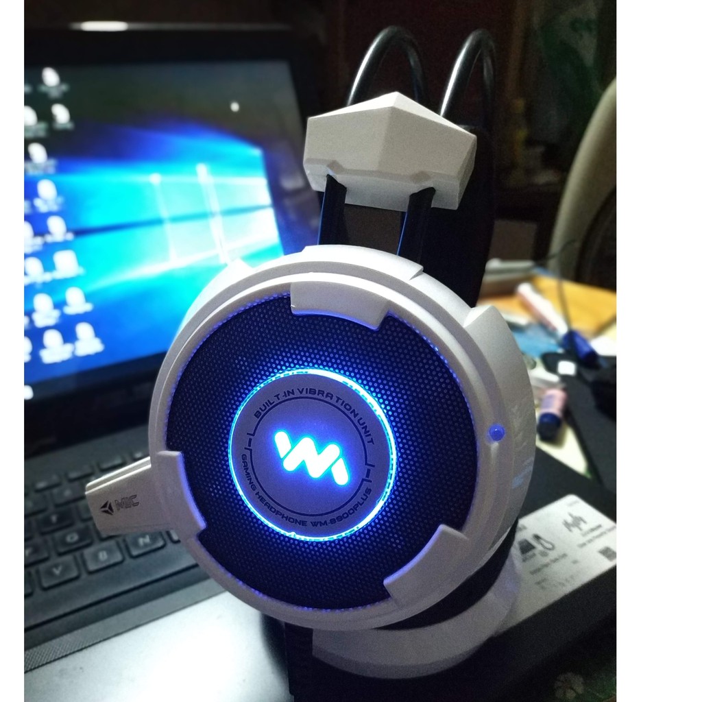 [Mã ELFLASH5 giảm 20K đơn 50K] Tai nghe Wangming 8900V/ 8900Plus 7.1 (Trắng, có rung) | BigBuy360 - bigbuy360.vn