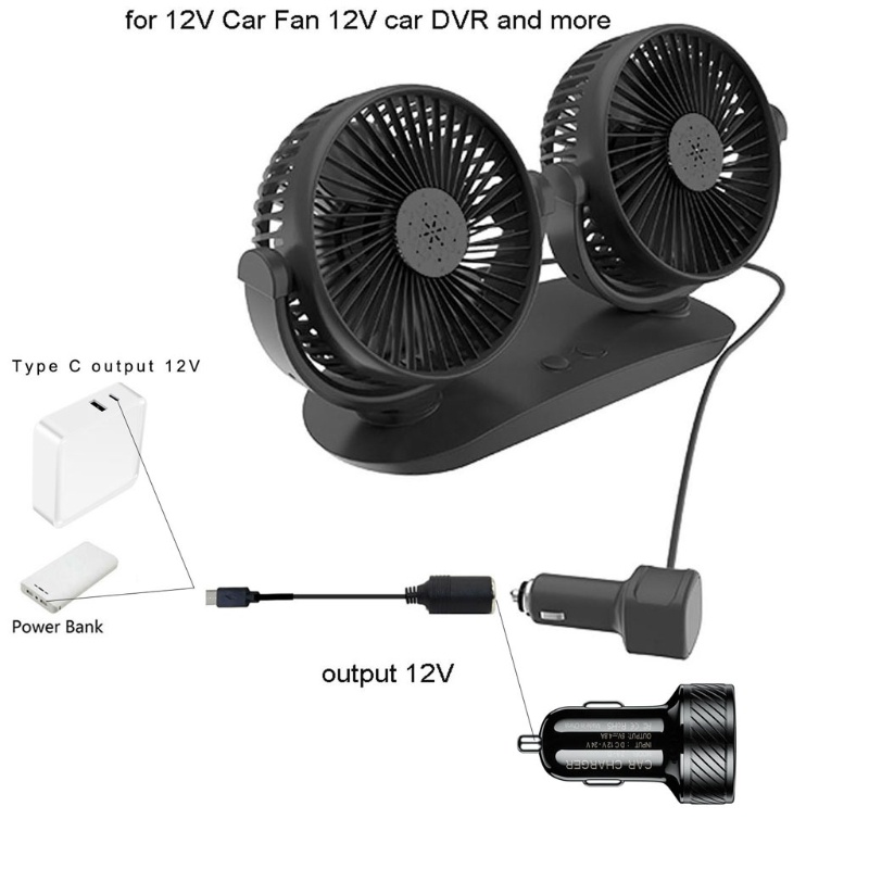 【3C】Dây cáp chuyển đổi USB C PD Type C sang 12V cho xe hơi