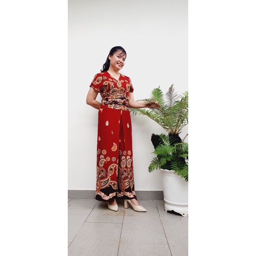 [47-57ky] bộ lanh lụa quần 2 lớp áo thiết kế tự tạo kiểu