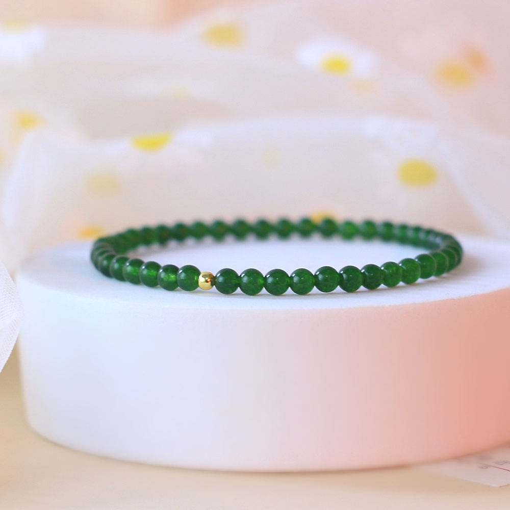 Vòng Tay Chuỗi Hạt Đá Mã Não Tự Nhiên 4mm