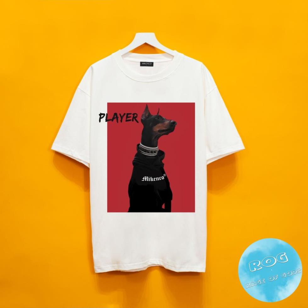 Áo thun tay lỡ MIKENCO PLAYER  Streetwears SG , Áo thun unisex nam nữ from rộng oversize chất liệu cotton
