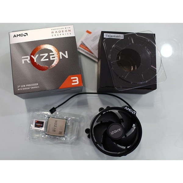 Combo Mainboard MSI A320 + Ryzen 3 2200G + Fan Zin (Còn bảo hành hãng 06 tháng)