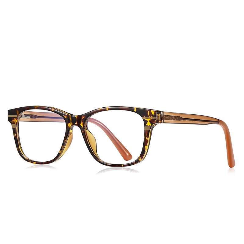 Kính Mát Gọng Vuông Kim Loại Chống Ánh Sáng Xanh TR90 Thời Trang Phương Tây Cho Bé