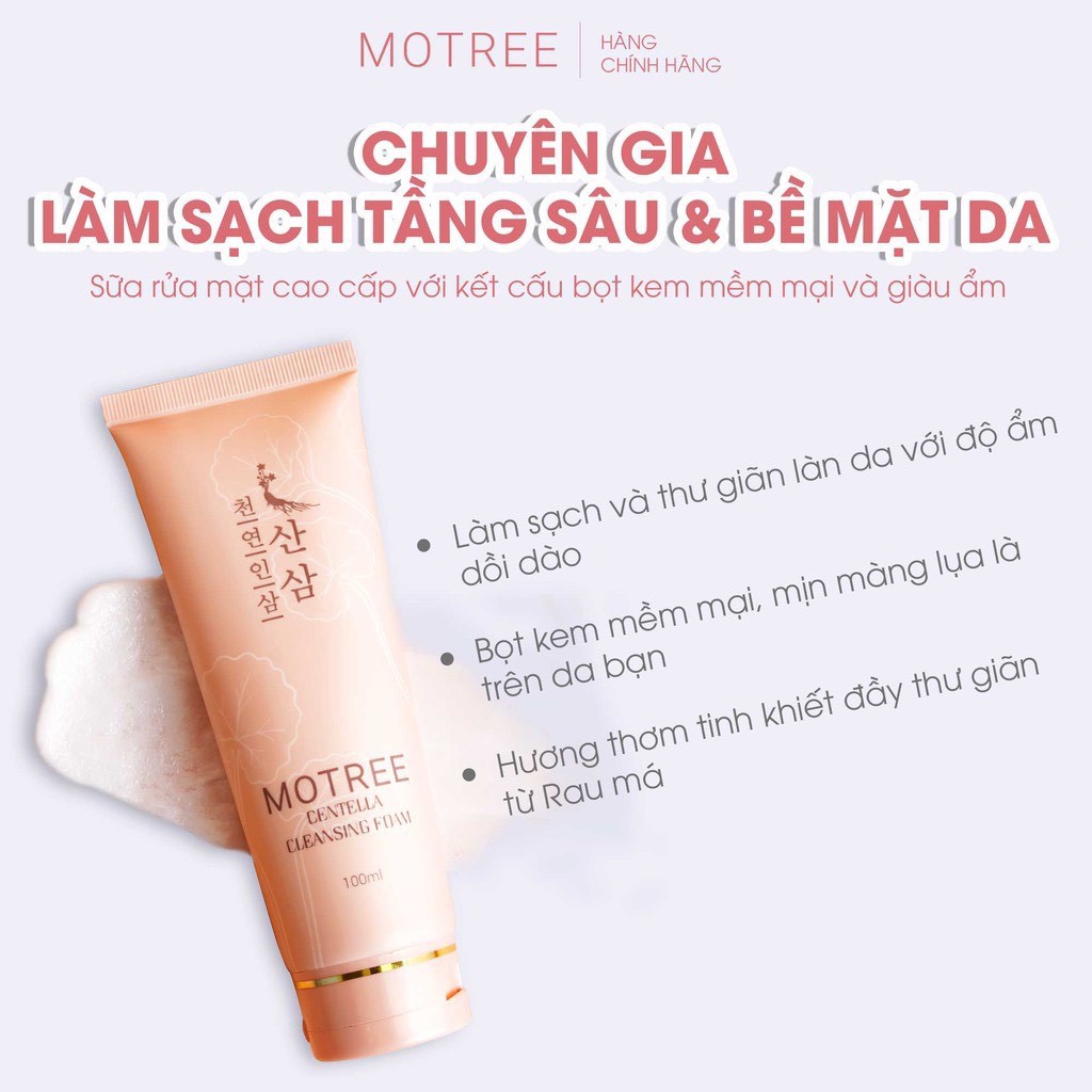 [CHÍNH HÃNG] Sữa Rửa Mặt Motree Centella Cleansing Foam, Diụ Nhẹ Sạch Sâu, Phù Hợp Mọi Loại Da | BigBuy360 - bigbuy360.vn
