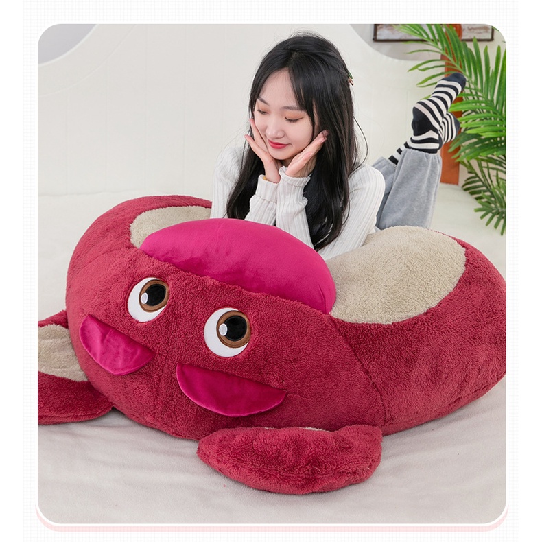 Gối Nhồi Bông Hình Gấu Dâu Tây Dễ Thương