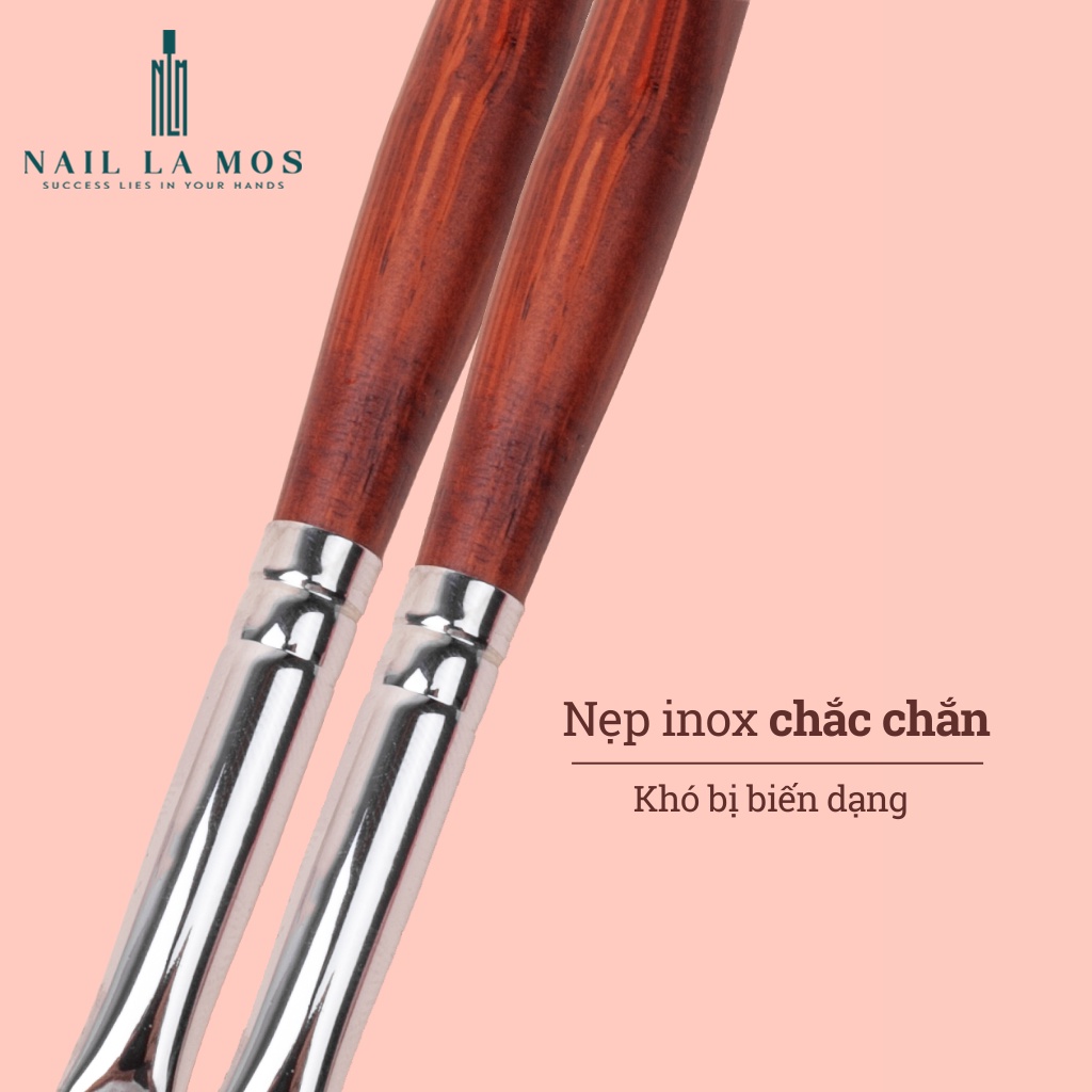 Cọ bản nail SLH Hàn Quốc - Cọ bản đầu vuông đắp gel, vẽ hoa chuyên dụng