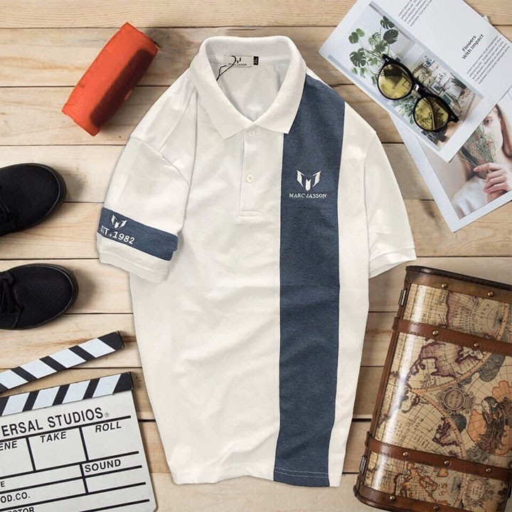 Áo thun polo nam cổ bẻ Marc Jasson vải cá sấu Cotton xuất xịn, chuẩn form, sang trọng lịch lãm
