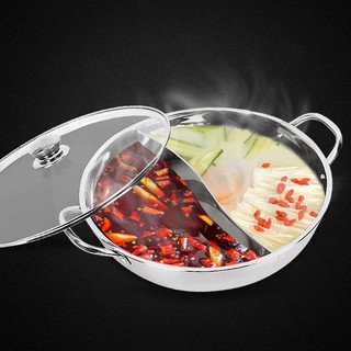 Nồi lẩu inox 1 ngăn và 2 ngăn tiện dụng