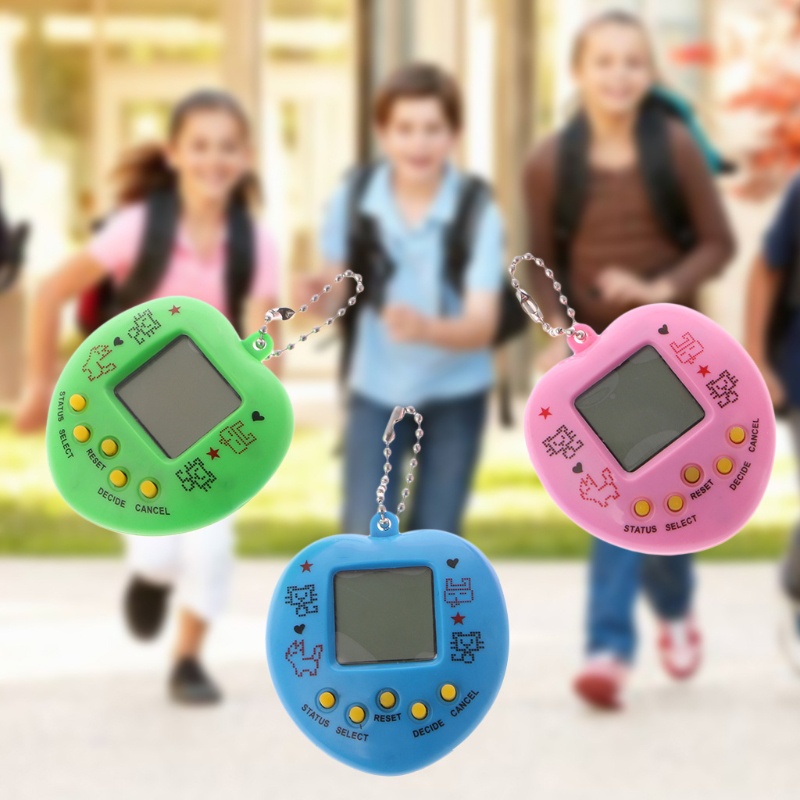 Máy Chơi game Cầm Tay xi Kỹ Thuật Số Phong Cách Hoài Cổ Kèm Móc Khóa