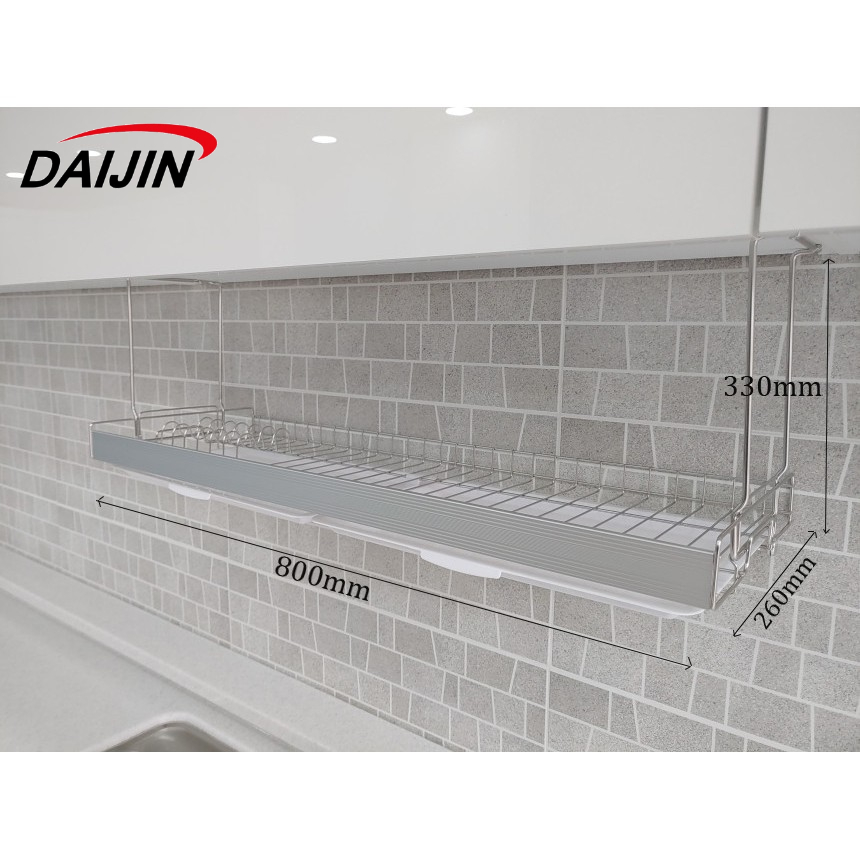 Giá úp chén bát treo tủ bếp trên ALC - E inox Cao Cấp.