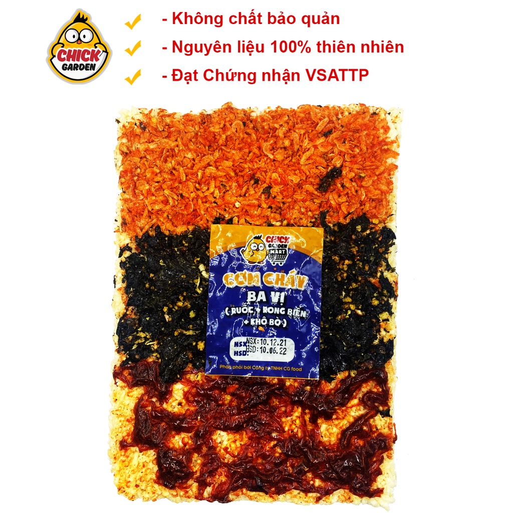 [Ăn Là Mê] Cơm Cháy 14 Vị Chickgarden-Cơm Cháy Mắm Hành-Cơm Cháy Chiên Mắm Siêu Chà Bông