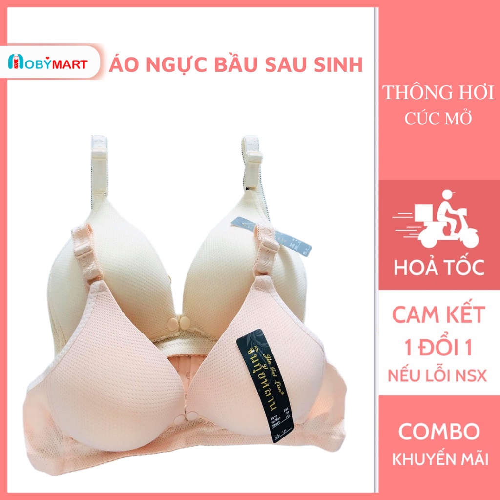 Áo ngực cho con bú - áo lót bầu và sau sinh có cúc mở tiện lợi hàng loại 1 - MobyMart