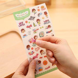 STICKER HÀN QUỐC 6 TỜ