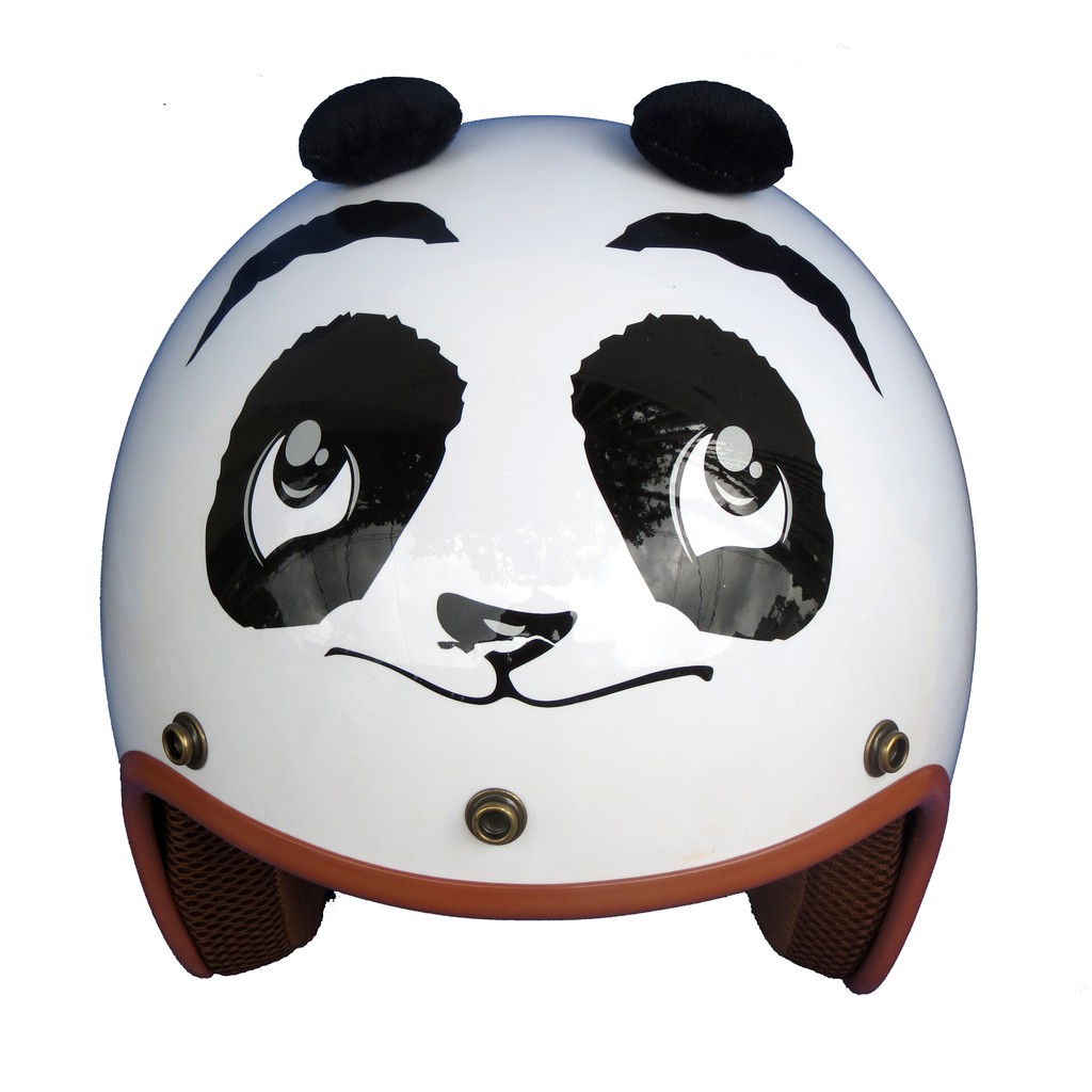 Mũ bảo hiểm 3/4 NTMAX gấu panda siêu cute