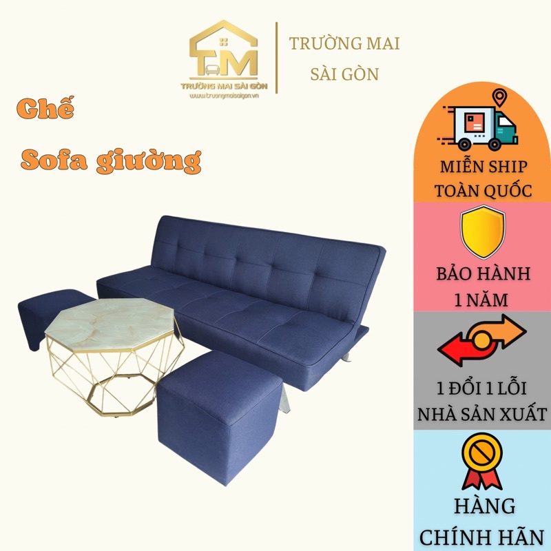 sofa bed giường nằm cao cấp Trường Mai Sài Gòn thư giãn 3 trong 1 tiện lợi không gian sống