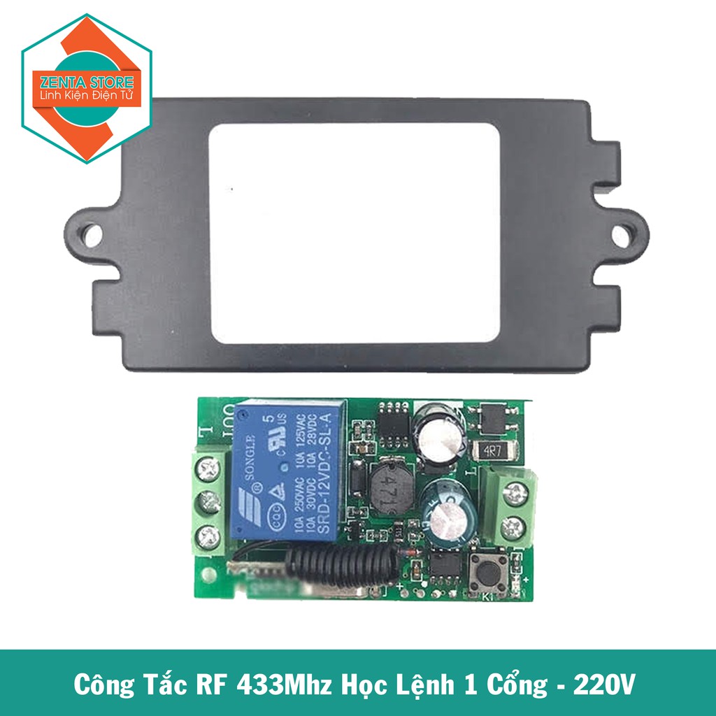 220V - Module RF 433MHz Học Lệnh 1 Kênh