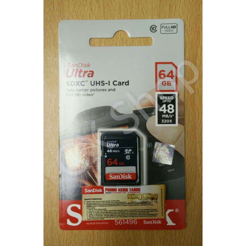 Thẻ Nhớ Sandisk Ultra Sdxc 64gb 48mb / S Class 10