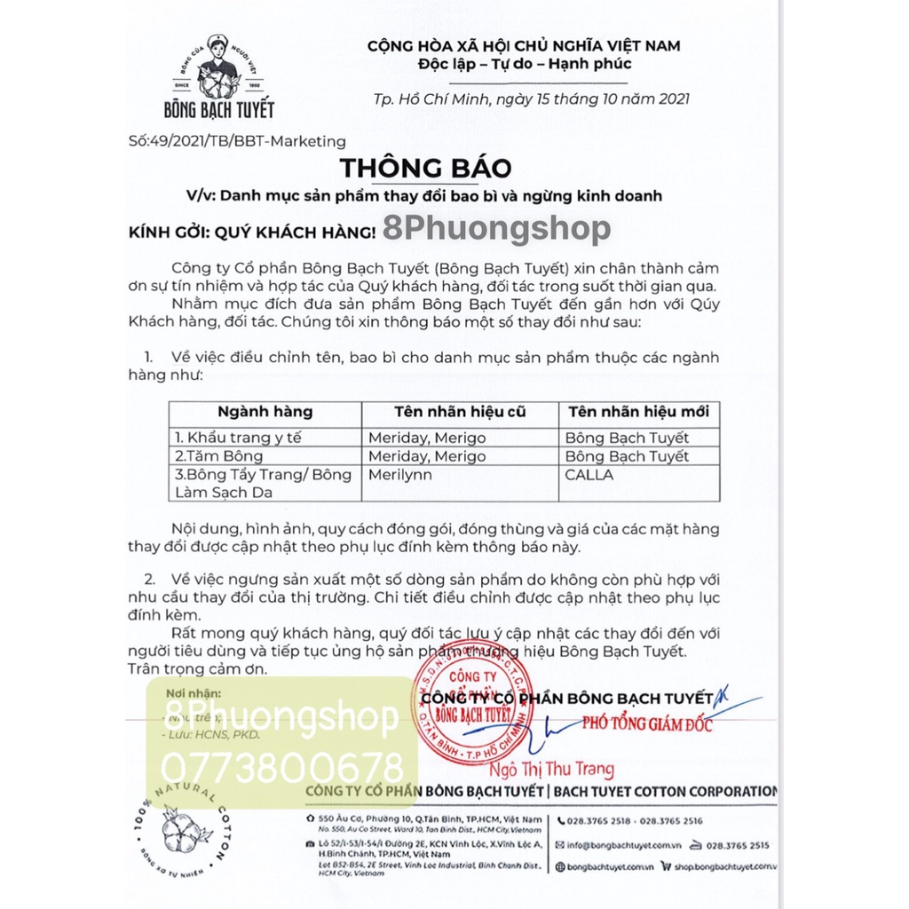 Combo 6kg bông tẩy trang Merilynn ( gói 1kg ) - Bông Bạch Tuyết