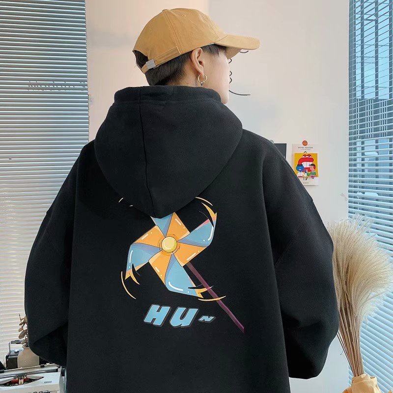 Áo Hoodie Thể Thao Tay Dài In Họa Tiết Hoạt Hình Phong Cách Nhật Bản Thời Trang Mùa Đông Cho Nam Và Nữ Size M-8XL