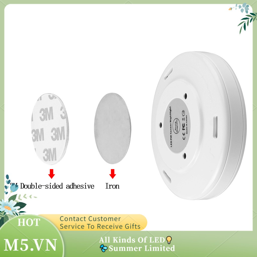 Đèn Led Gắn Tường Cảm Biến Chuyển Động Hồng Ngoại Chạy Bằng Pin