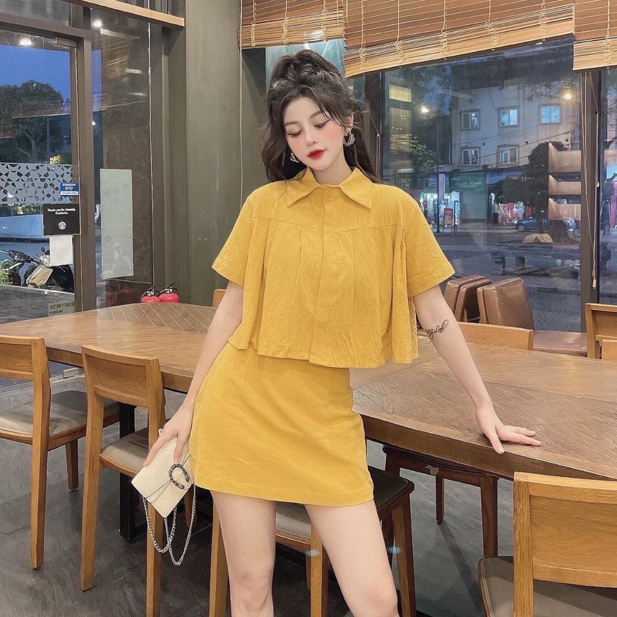 Set đồ nữ cá tính, set váy bộ đi chơi sang chảnh mùa hè đẹp 8A00131