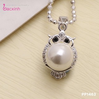Mặt dây chuyền bạc Ý 925 Bạc xinh Huệ Ngân - Cú Mèo Cá Tính PP1463