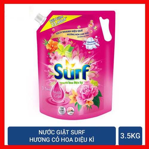 [Giá sỉ] Nước Giặt Surf Túi 3.5kg ( Mẫu Mới có vòi )