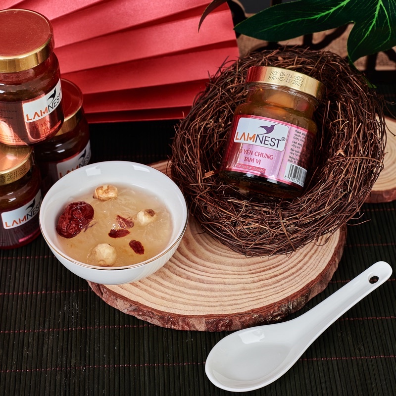 Tổ yến chưng tam vị hạt sen,kỷ tử,táo đỏ 30% yến - mua 5 tặng 1