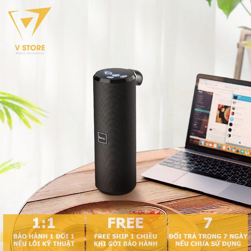 LOA BLUETOOTH NGHE NHẠC HOCO BS33 5W V5 CHỐNG TIA NƯỚC IPX5 PIN TRÂU HỖ TRỢ AUX, USB, THẺ NHỚ, FM