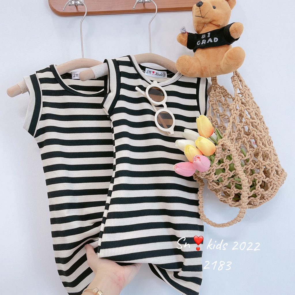 VÁY BODY SÁT NÁCH KẺ ĐEN CỰC TRENDY CHO BÉ TONYMEDIA