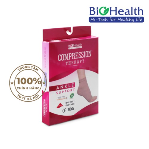 CHÍNH HÃNG - TẤT, VỚ BÓ GÓT CHÂN chống giãn tĩnh mạch Biohealth Ankle Support