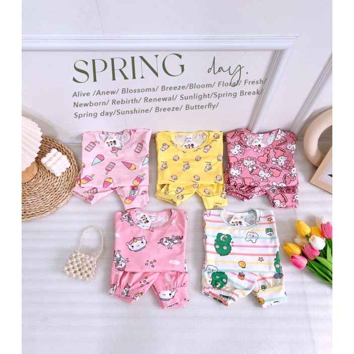 SALE!! Đồ ngủ cotton cho bé ❤️ freeship ❤️ bộ dài tay cho bé trai bé gái