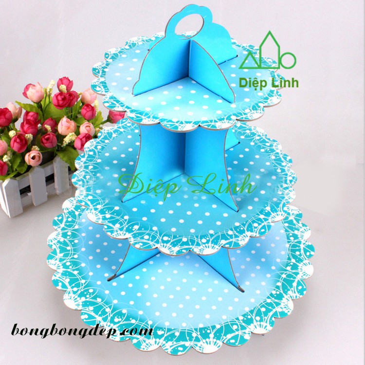 Kệ bánh sinh nhật cupcake 3 tầng - Diệp Linh