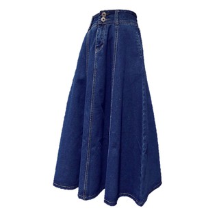 Đầm Denim Tung Xòe 2 Lớp